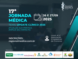 17ª Jornada Médica traz atualização clínica e troca de conhecimento em Criciúma