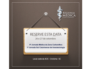 Criciúma sedia 9ª Jornada Médica da Região Carbonífera
